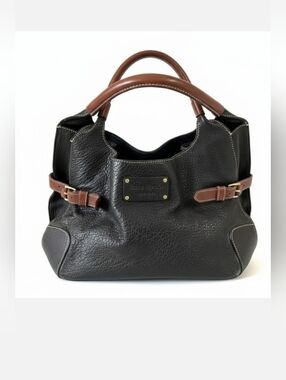 Kate Spade New York Vintage Black and Tan Leather Handbag - EUC!